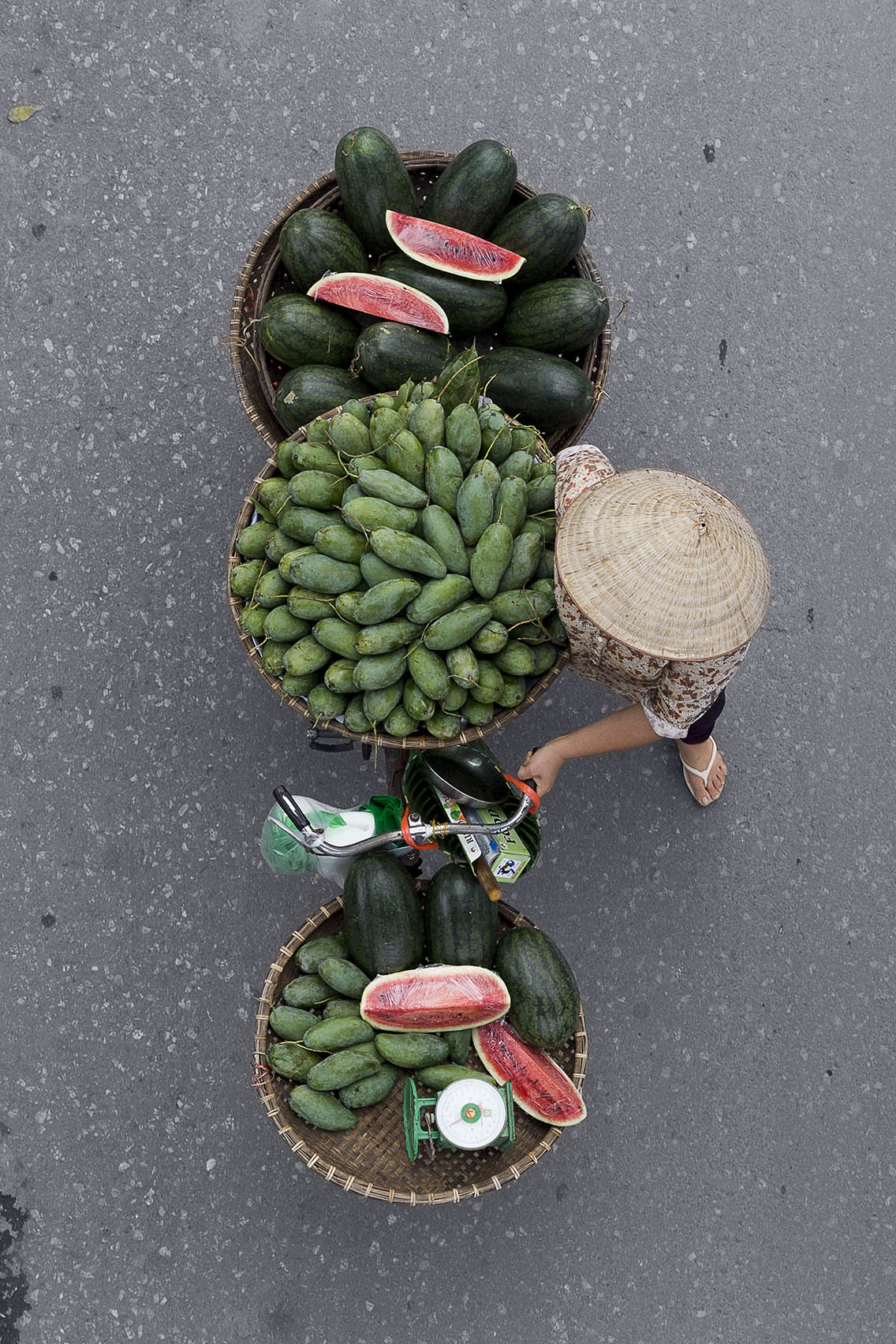 Merchants in Motion, beautiful colorful print for your wall. Print R